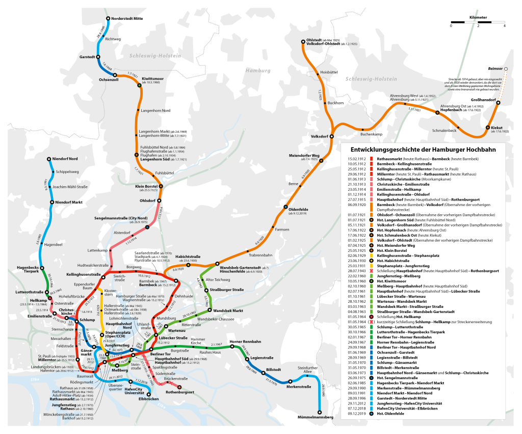 mapa metro hamburgo