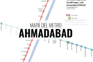 Mapa del Metro de Ahmadabad